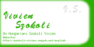 vivien szokoli business card